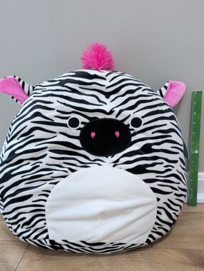 Kellytoy Squishmallow Tracey Zebra-Print Plush